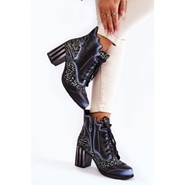Bottes Femme Cuir Maciejka Noir 03190-20 blanc gris 2