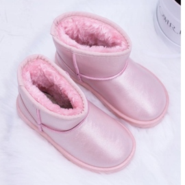 FRROCK Bottes de neige chaudes pour enfants roses Scooby 2022-1C / 2C / 3C 1