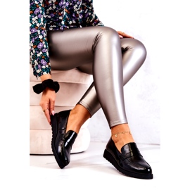 Mocassins compensés vernis noirs La.Fi 4