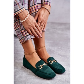 FB2 Mocassins classiques en daim vert Roddie 4