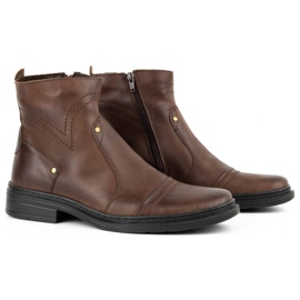 Polbut Bottines Chelsea isolées d'hiver pour hommes 252 marron brun 2