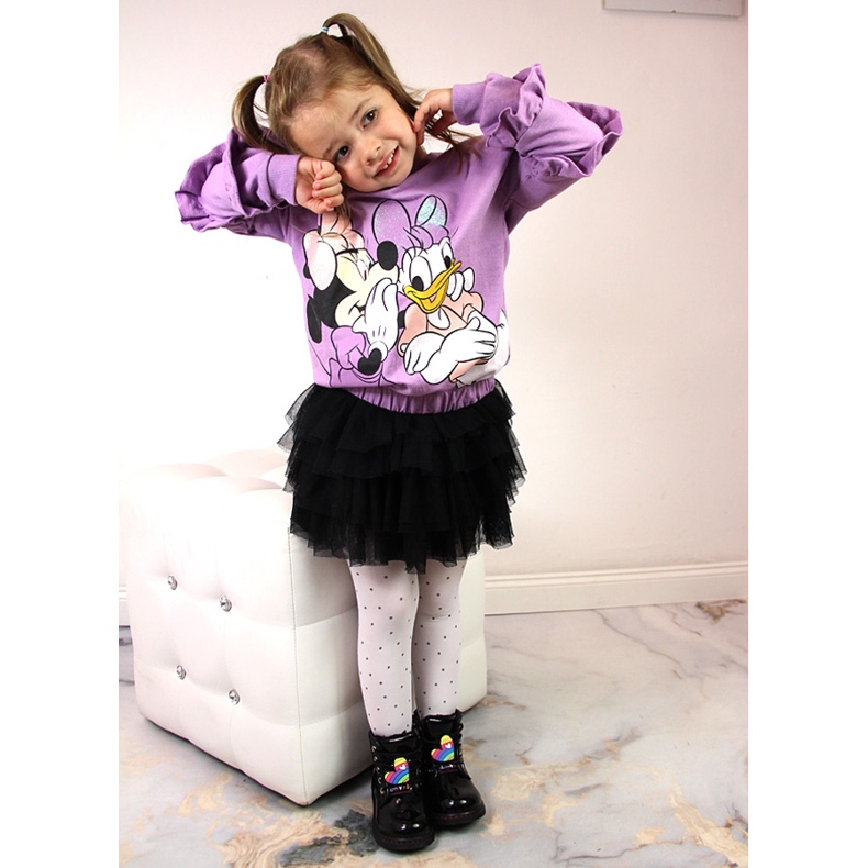 Bottes Miss❤E noires pour filles isolées en laine de mouton le noir 1