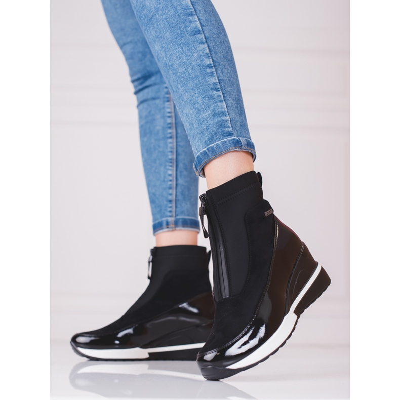 Bottes de sport pour femmes sur le coin Vinceza noir 2