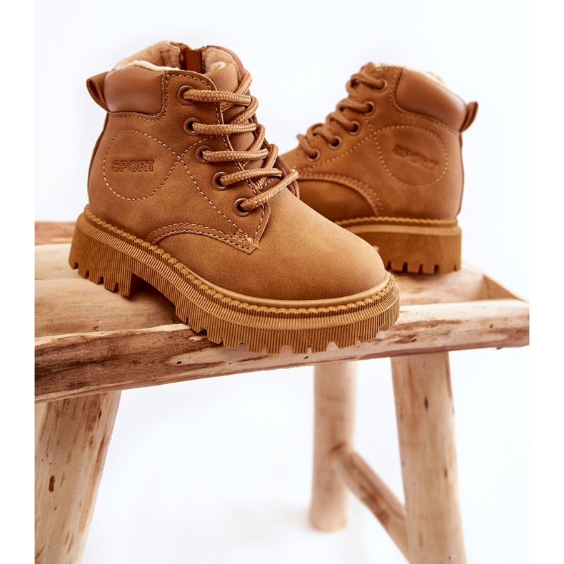 Bottes Chaudes Enfant Camel Cheddy brun 2