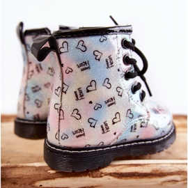Bottes Enfant À Paillettes À Motifs Reggie Multicolores argent 4