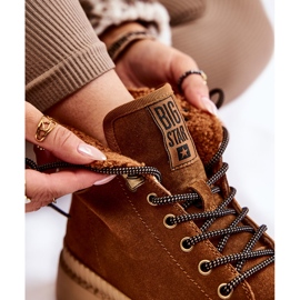 Bottes chaudes en daim marron Big Star KK274520 brun 5