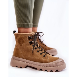 Bottes Chaudes Daim Big Star KK274521 Beige brun 3