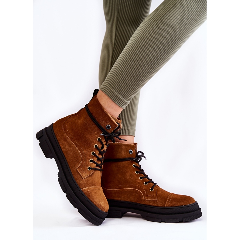 Bottes chaudes en daim marron Big Star KK274524 brun 2