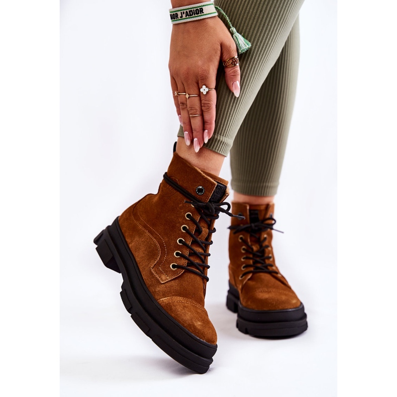 Bottes chaudes en daim marron Big Star KK274524 brun 1