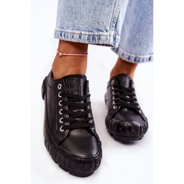 Baskets en cuir à la mode Big Star KK274143 Noir le noir 4