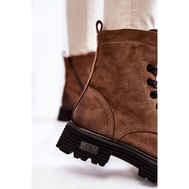 Bottes en daim pour femmes Big Star KK274504 Marron brun 4