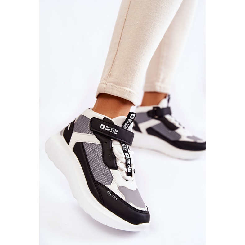 Chaussures de sport pour femme Système de mousse à mémoire de forme Big Star KK274405 Blanc blanche 1