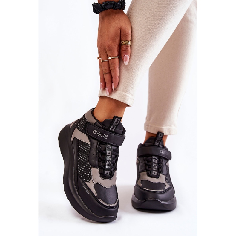 Chaussures de sport femme Memory Foam System Big Star KK274403 Noir 1