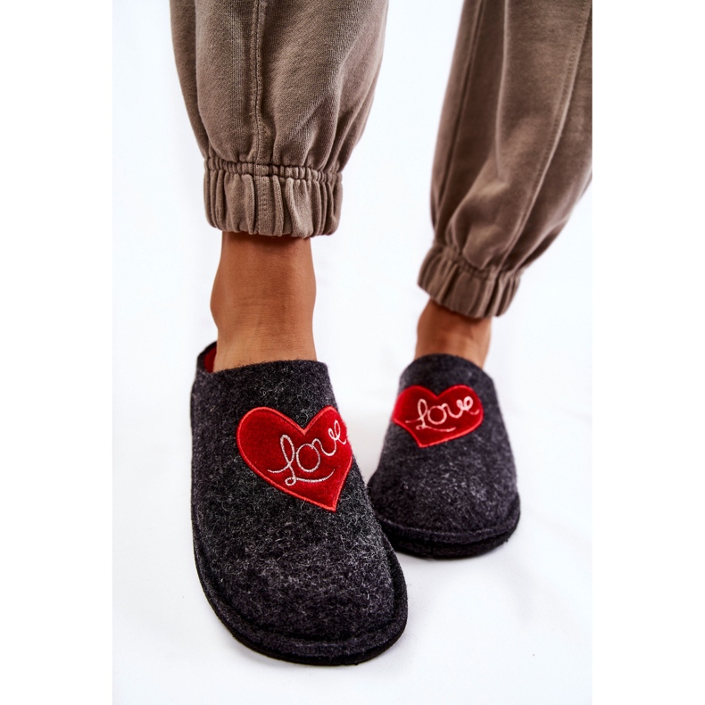 Chaussons Domestiques Big Star KK276019 Noir et Rouge 2