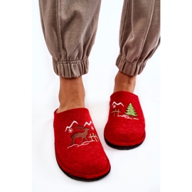 Chaussons domestiques Big Star KK276017 Rouge-Beige 2