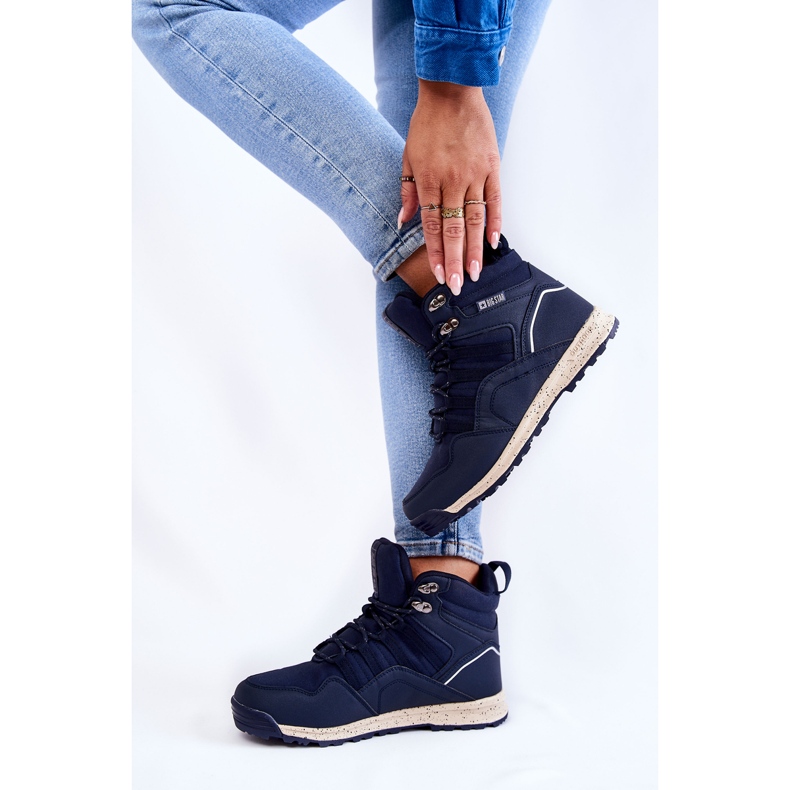 Chaussures Trekking Hautes Femme Big Star KK274611 Bleu Marine 2