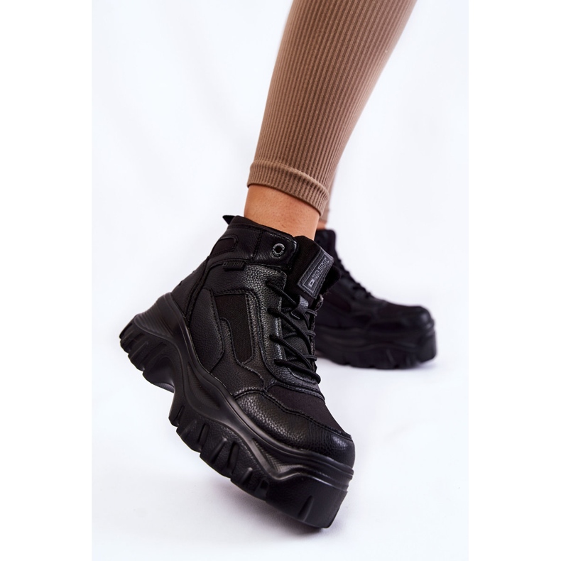 Bottes à la mode Memory Foam Big Star KK274371 Noir le noir 2