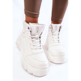 Bottes à la mode Memory Foam Big Star KK274369 Blanc blanche 6