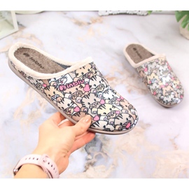 Chaussons femme avec insert amovible multicolore Inblu 5