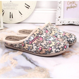 Chaussons femme avec insert amovible multicolore Inblu 6