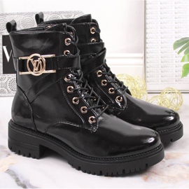 Bottes isolées laquées noires femme Potocki le noir 5