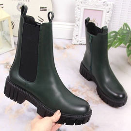 Bottines Chelsea vertes pour femmes avec vert chaud Sergio Leone 4