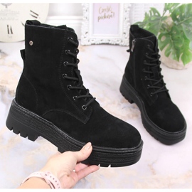 Bottes isolées pour femmes en cuir suédé noir Filippo le noir 4