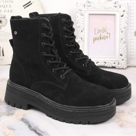 Bottes isolées pour femmes en cuir suédé noir Filippo le noir 5