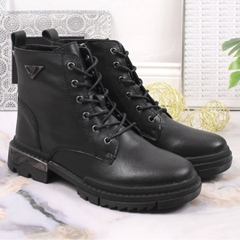 Bottes en cuir isolées noires pour femmes Filippo PAW377B le noir 5