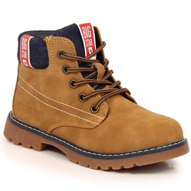 Bottes garçon isolées camel Big Star KK374130 jaune 3