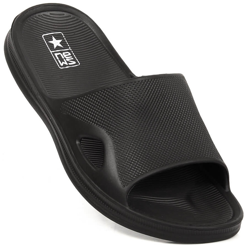Pantoufles de sport en mousse NEWS noires 1