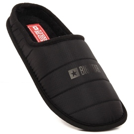 Chaussons à enfiler isolés Black Big Star KK274602 noir 1