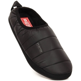Chaussons pour hommes, isolés avec une bande élastique, noir Big Star KK174363 1