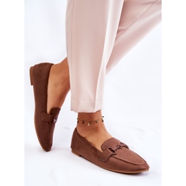 Mocassins En Daim Avec Décoration Santi Marron brun 1