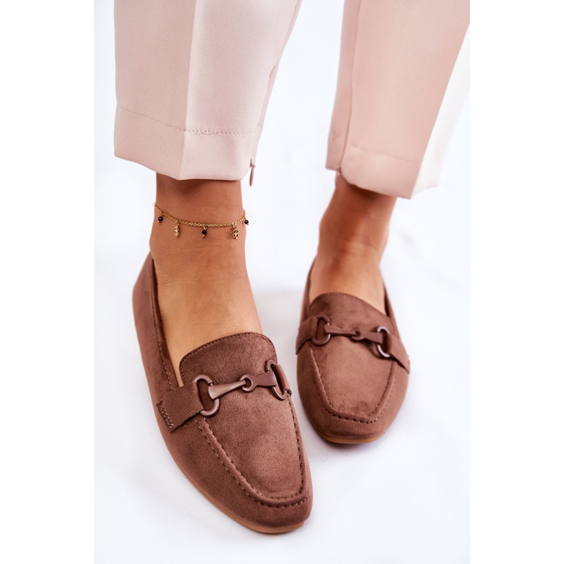 Mocassins En Daim Avec Décoration Santi Marron brun 2