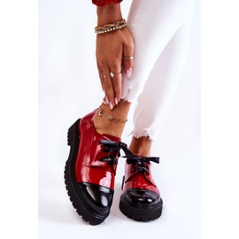 Chaussures à Lacets Laquées Laura Messi 2441 Rouge 1