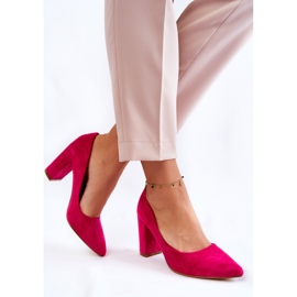 PS1 Escarpins Classiques En Daim On A Bar Fuchsia Kendra rose 1