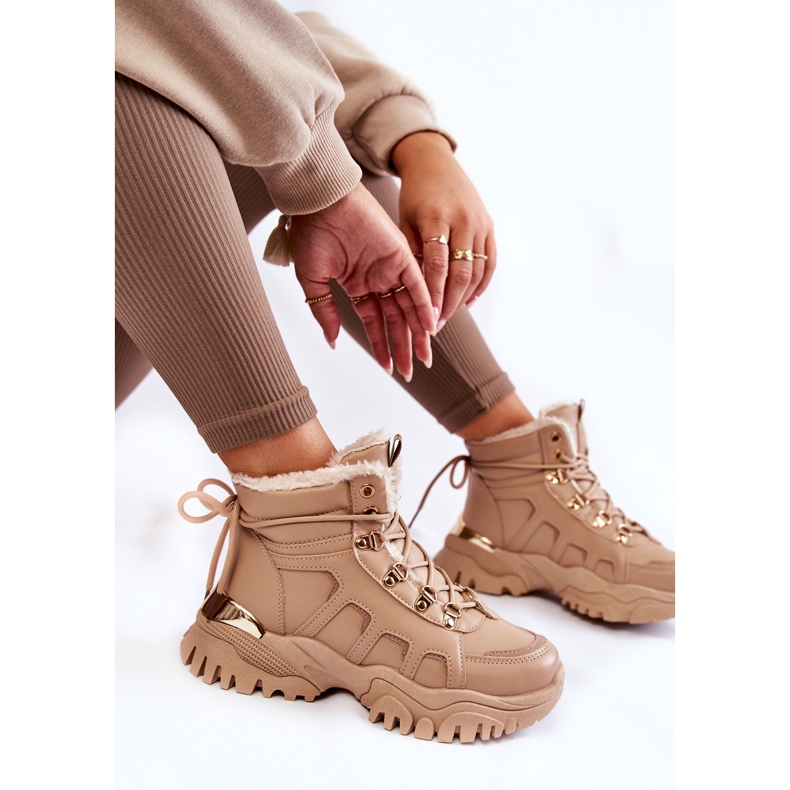 PE1 Bottes Chaudes Femme Sur La Plateforme Beige Ofelia brun 1 PE1 Bottes Chaudes Femme Sur La Plateforme Beige Ofelia brun 1