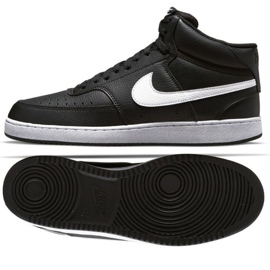 Chaussures Nike Court Vision Mid Next Nature DN3577 001 noir 1
