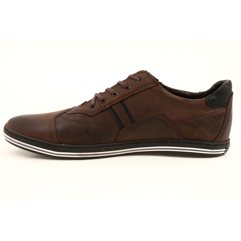 Polbut Chaussures casual homme 1801 marron foncé brun 4
