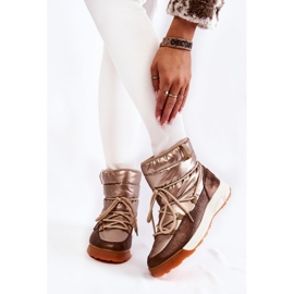 Bottes de neige femme Memory Foam Big Star KK274276 Or-Marron brun 1 Bottes de neige femme Memory Foam Big Star KK274276 Or-Marron brun 1