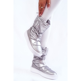 Bottes de neige isolées pour femmes Big Star KK274195 Argent 2
