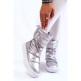 Bottes de neige isolées pour femmes Big Star KK274195 Argent 1