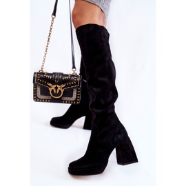 PA2 Bottes Kessler en daim noires pour femmes le noir 4