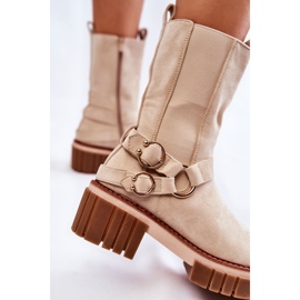 Bottes Chaudes En Daim Pour Femme Workers Beige Brinnon 6