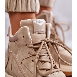 Chaussures de randonnée sur la plateforme Lee Cooper LCJ-22-44-1352L Beige 2