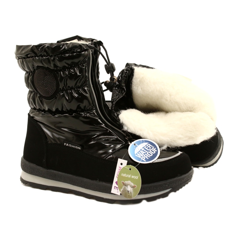 Bottes de neige femme Miss Evento 22SN23-4324 Noir 5