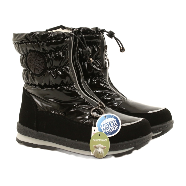 Bottes de neige femme Miss Evento 22SN23-4324 Noir 4