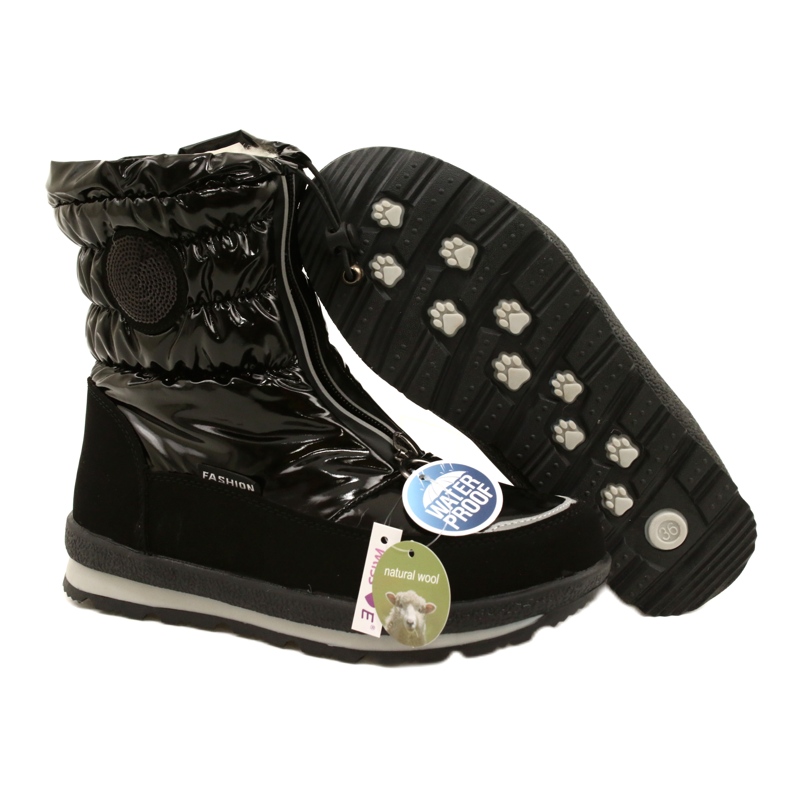 Bottes de neige femme Miss Evento 22SN23-4324 Noir le noir 6