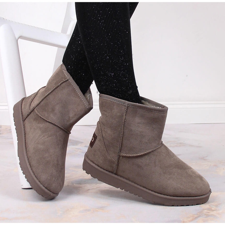 News Bottes Eskimo pour femmes avec suède isolé brun 1